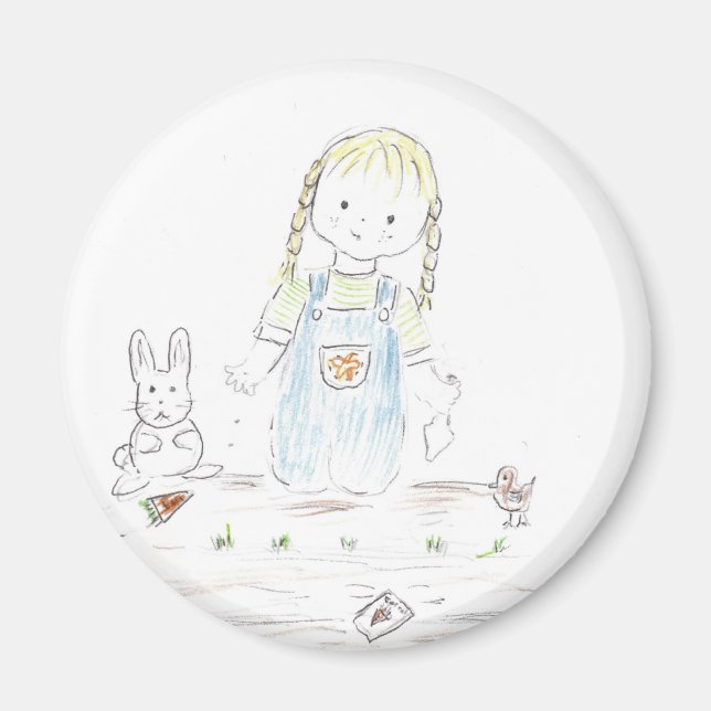 Girl Planting Magnet (Framsidan)