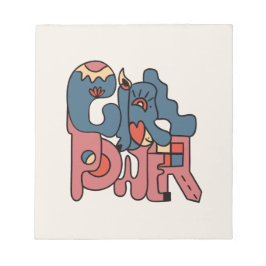 Girl Power Anteckningsblock
