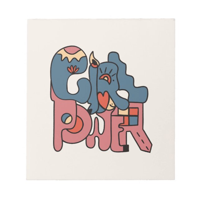 Girl Power Anteckningsblock (Framsida)