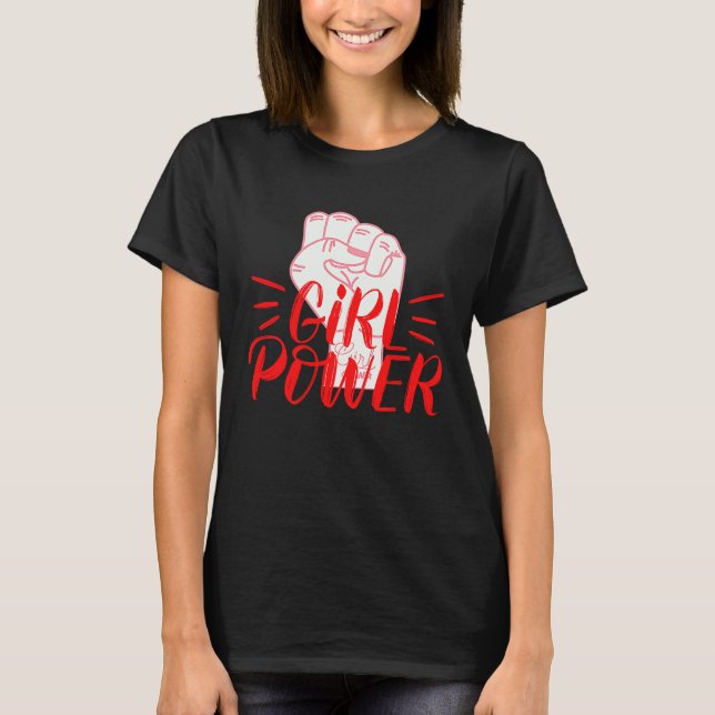 Girl Power Black History Emancipation Feminist Fir T Shirt (Framsida)