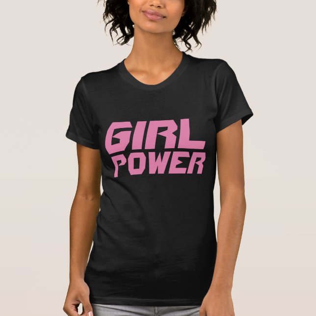 GIRL POWER BLACK T-SHIRTS (Framsida)