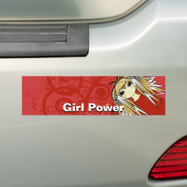 Girl Power Bumper Sticker Bildekal (På Bil)