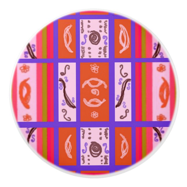 Girl Power Curvy Play Ceramic drawer-knapp Knopp (Framsidan)