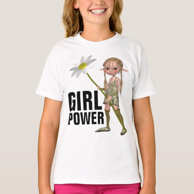 GIRL POWER, CUTE ELF T-Shirts (Framsida)
