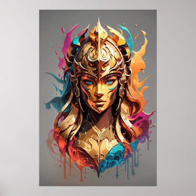 Girl Power: Female Warrior v01 Poster (Framsidan)