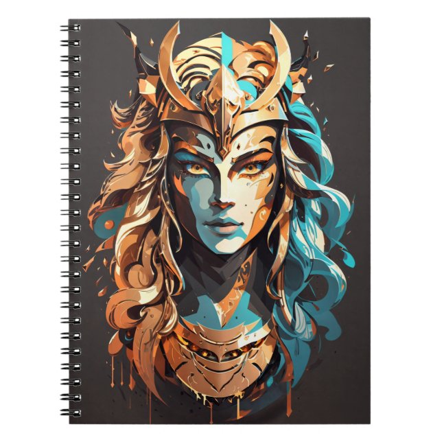 Girl Power: Female Warrior v02 Anteckningsbok (Framsidan)