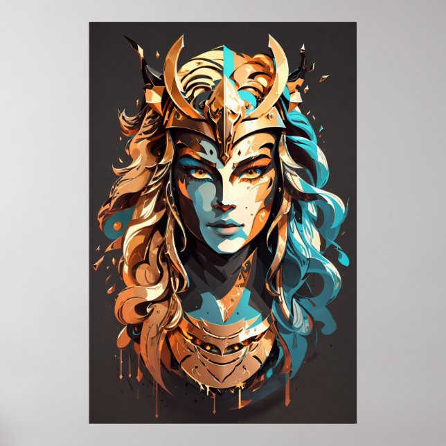Girl Power: Female Warrior v02 Poster (Framsidan)
