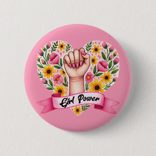 Girl Power Feminist Knapp