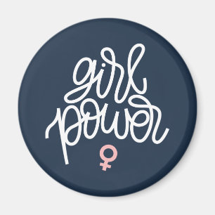 "Girl Power", feminist Themme Magnet