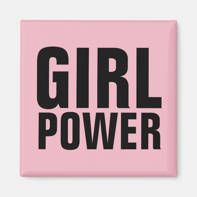GIRL POWER Fridge Magnets Magnet (Framsidan)