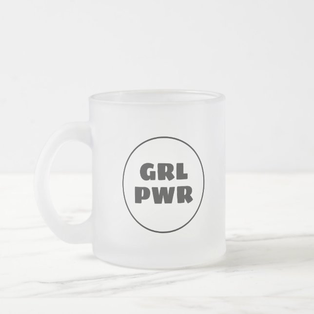 Girl Power Frostad Glasmugg (Vänster)
