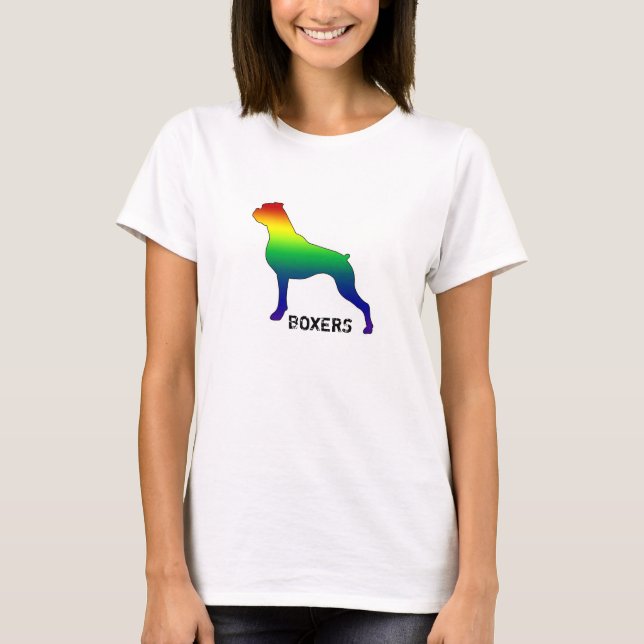 Girl Power Gay pride Boxer Shirt T (Framsida)