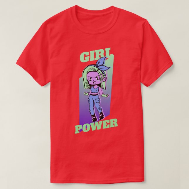 Girl Power Girl T Shirt (Design framsida)