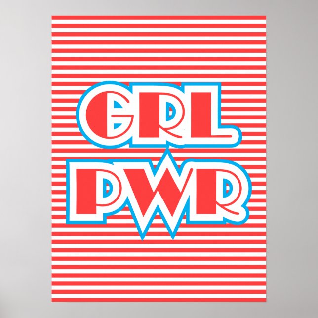 Girl Power, Grl Pwr, röd version Poster (Framsidan)