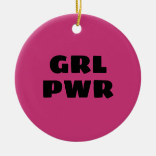 Girl Power Julgransprydnad Keramik