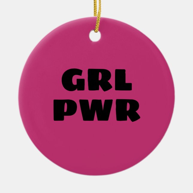 Girl Power Julgransprydnad Keramik (Framsidan)