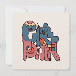 Girl Power Julkort