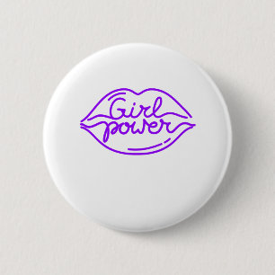 Girl Power Kiss Coola Woman Feminist Movement Knapp