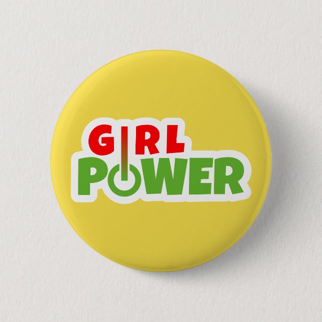 Girl Power Knapp (Framsida)