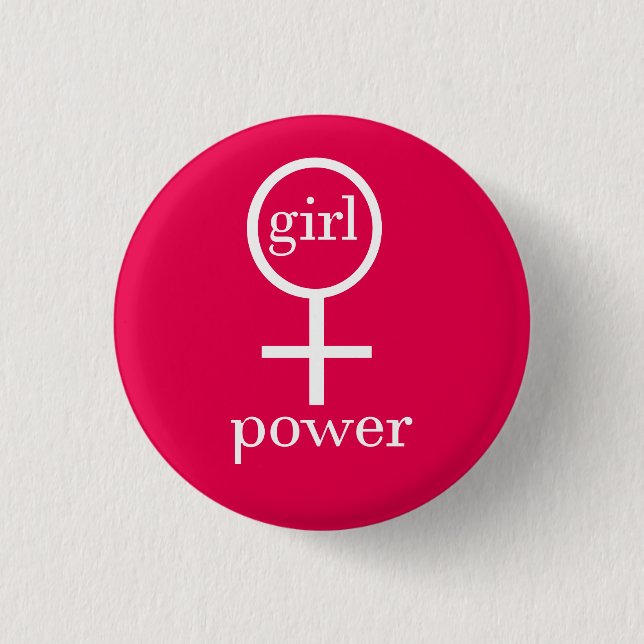 Girl Power Knapp (Framsida)