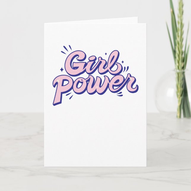 Girl Power Kort (Framsida)
