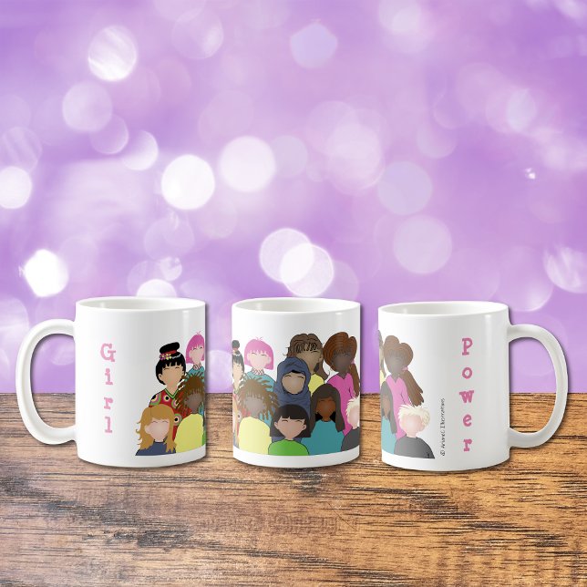Girl Power | Kvinnor Firande kaffe mugg (Skapare uppladdad)