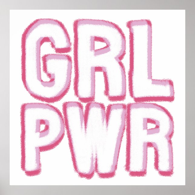 Girl Power Lettering Poster (Framsidan)