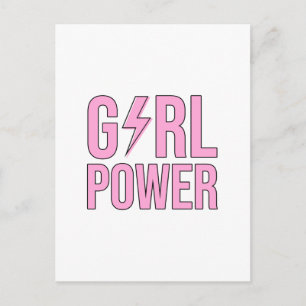 Girl Power Lightning Vykort