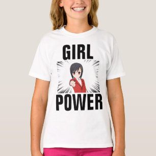 GIRL POWER MANGA ANIME T-SHIRTS