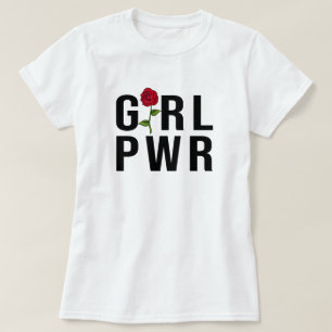 Girl Power Modern Feminist Bold GRL PWR T Shirt