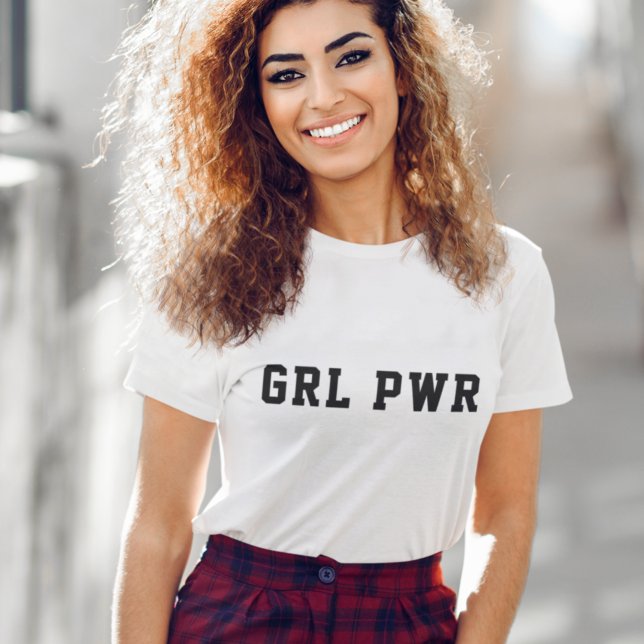 Girl Power | Modern feminist, fetstiskt BRL PWR T Shirt (Skapare uppladdad)