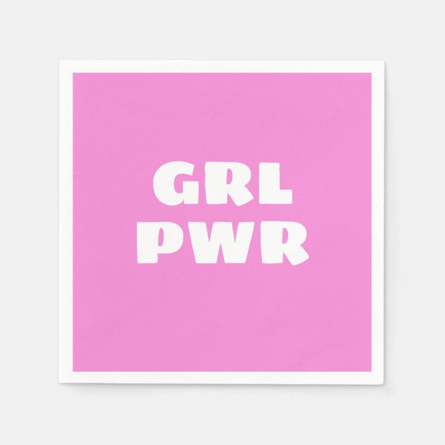 Girl Power Napkins Pappersservett (Framsidan)