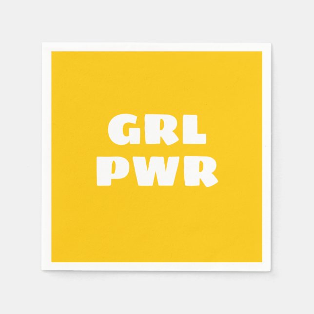 Girl Power Napkins Pappersservett (Framsidan)