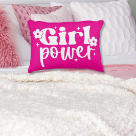 Girl Power Pink Accent Pillow Prydnadskudde