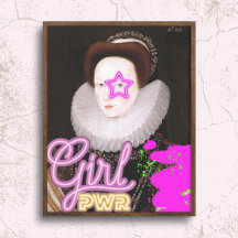 "Girl Power" Poster feministisk konstfilm