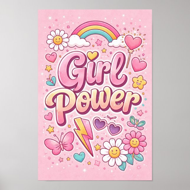 Girl Power Printable Poster (Framsidan)