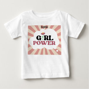 GIRL POWER. Redigerbart namn T Shirt
