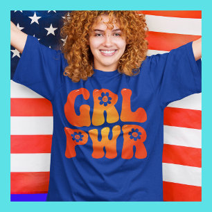 Girl Power Retro GRL PWR T Shirt