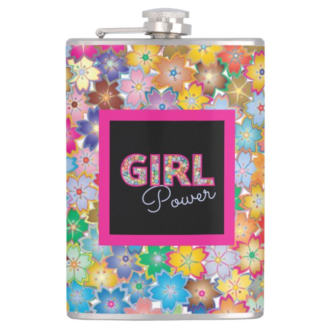 Girl Power | Rosa Girly Benice WildblommWomen Fickplunta (Framsidan)