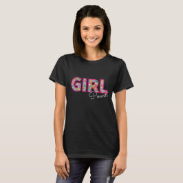 Girl Power | Rosa Girly Benice WildblommWomen T Shirt