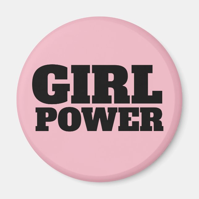 GIRL POWER, Rosa MAGNETS Magnet (Framsidan)