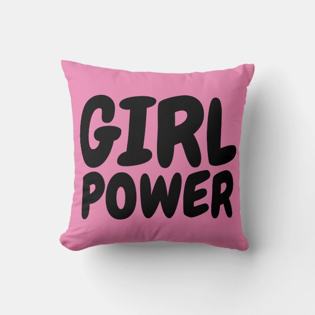 GIRL POWER ROSA PILLOWS KUDDE (Framsida)