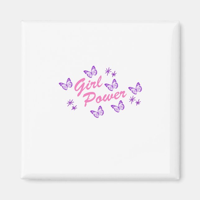 Girl Power S Stickers Sticker Magnet (Framsidan)