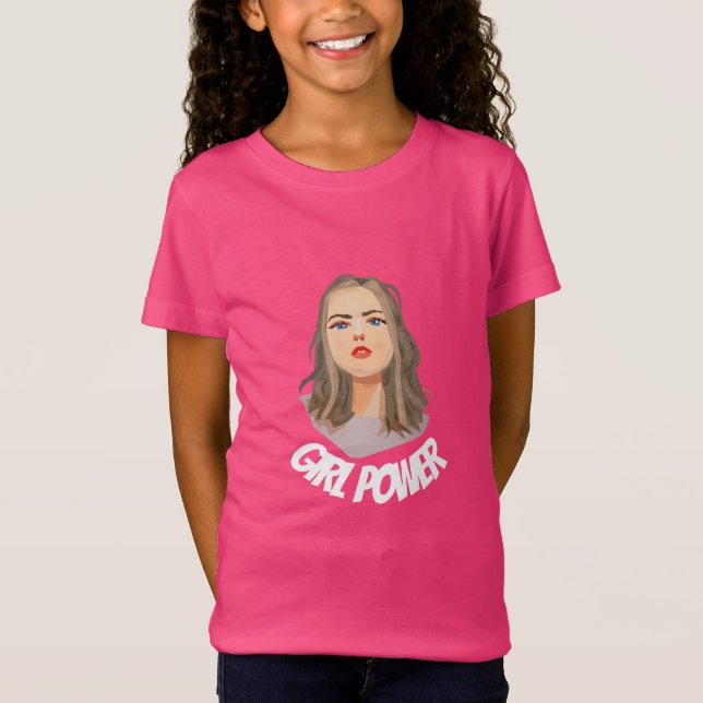 Girl Power Sign T-Shirt (Framsida)