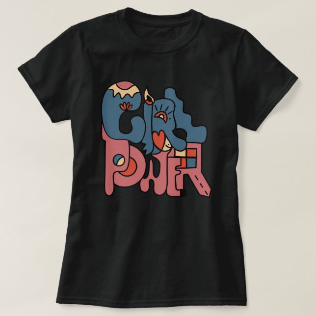Girl Power T Shirt (Design framsida)