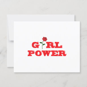 Girl Power T-Shirt - Fantastisk Kvinnor, feminist OSA Kort