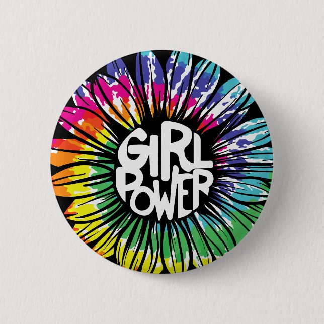 Girl Power T-Shirt Knapp (Framsida)