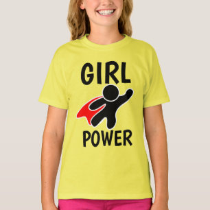 GIRL POWER T-shirts children & tonåringars