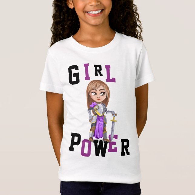 GIRL POWER TSHIRTS - personlig KNIGHTS (Framsida)