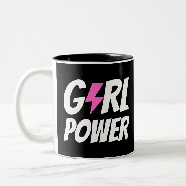 Girl Power Två-Tonad Mugg (Vänster)